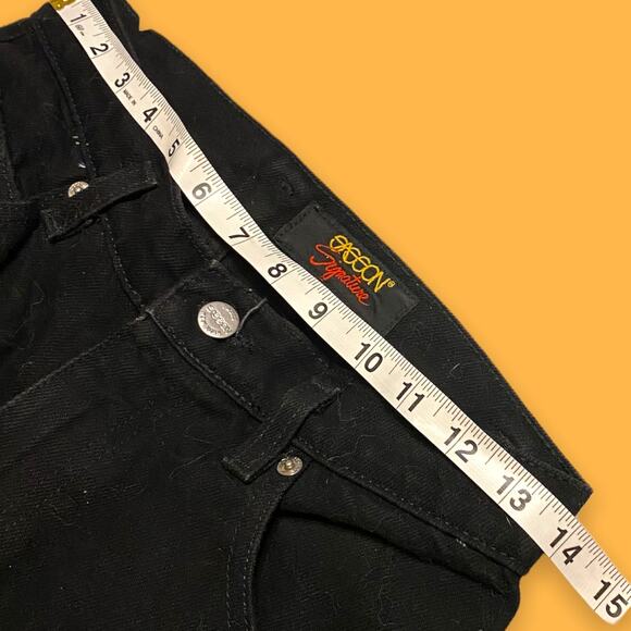 Sasson Signature Vintage '80s Catalog 100% Cotton Black Mom Jeans Size 6 - Picture 2 of 8